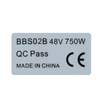 8PCS 36V 250W Sticker 48V 750W Sticker Electric Bicycle Sticker For BAFANG BBS01B BBS02B BBSHD Mid Drive Motor Ebike Accessries