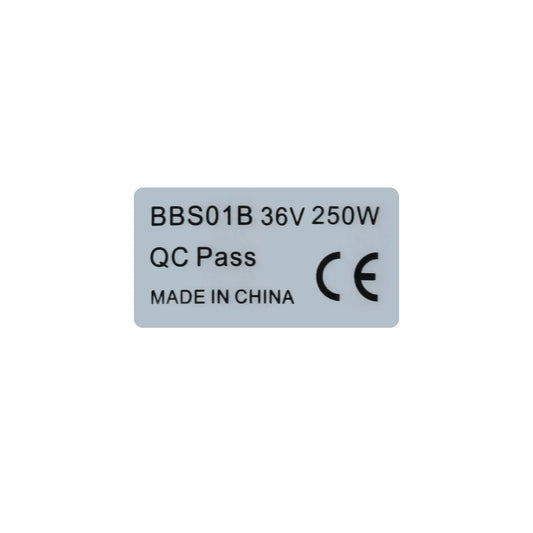 8PCS 36V 250W Sticker 48V 750W Sticker Electric Bicycle Sticker For BAFANG BBS01B BBS02B BBSHD Mid Drive Motor Ebike Accessries