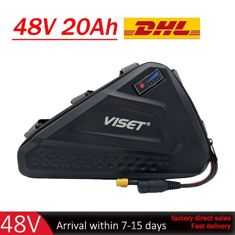 2025 new Ebike Battery Small Triangle  48V 20Ah/30Ah/40Ah lithium ion Electric Bike Batteria for 500W 750W 1000W Motor
