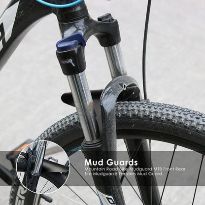 Mountain Road Bike Mudguard MTB Front Rear Tire Mudguards Fenders Mud Guard Cycling Mudguard Front/rear Tire Wheel Mud Guard