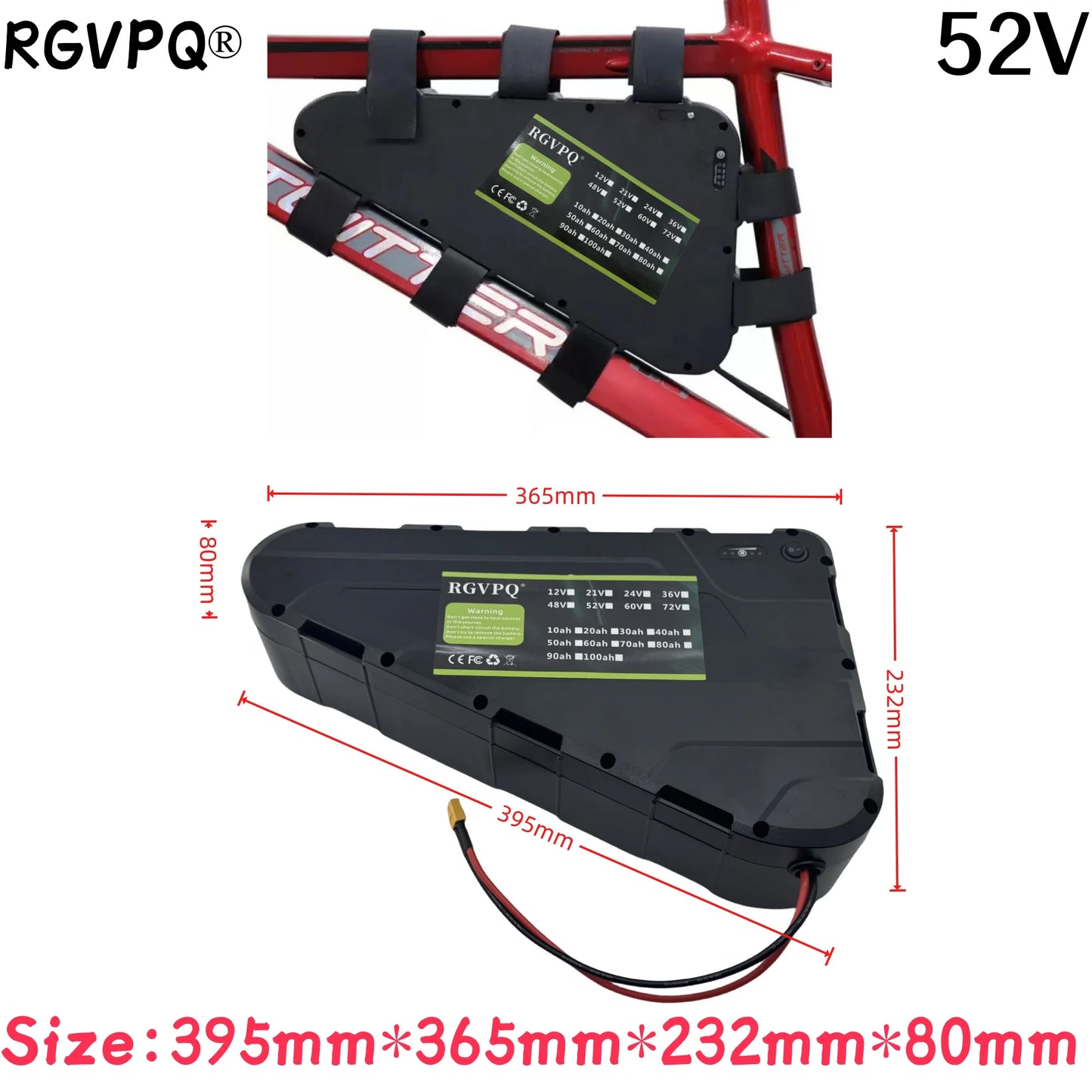 52V 20ah,30ah,40ah,50ah,60ah